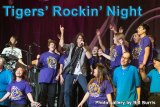 Foreigner's Kelly Hansen up front with Lemoore High School's choir during a concert Thursday night at Visalia's Fox Theater.